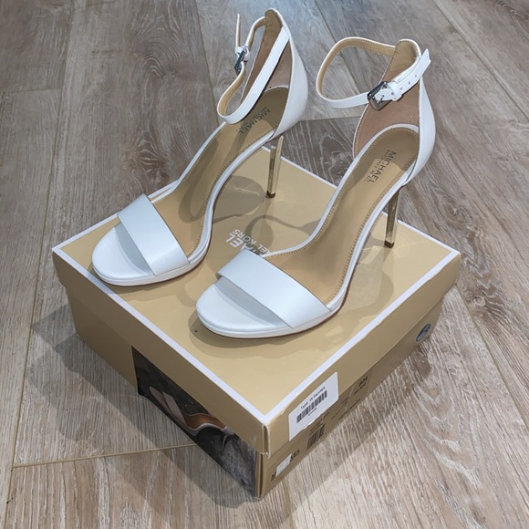 NWT Michael Michael Kors Hutton Sandal Leather Heels 8M - Picture 3 of 7